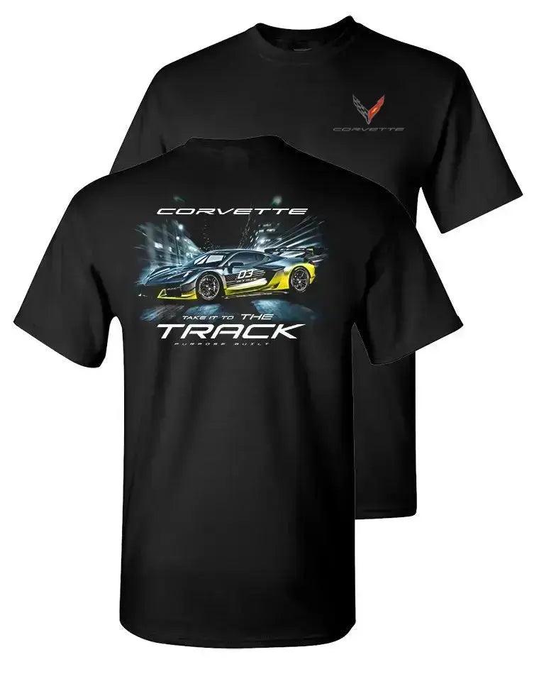 Vintage corvette racing T-shirt Size large on a... - Depop Vintage corvette racing T-shirt Size large on a... - Depop