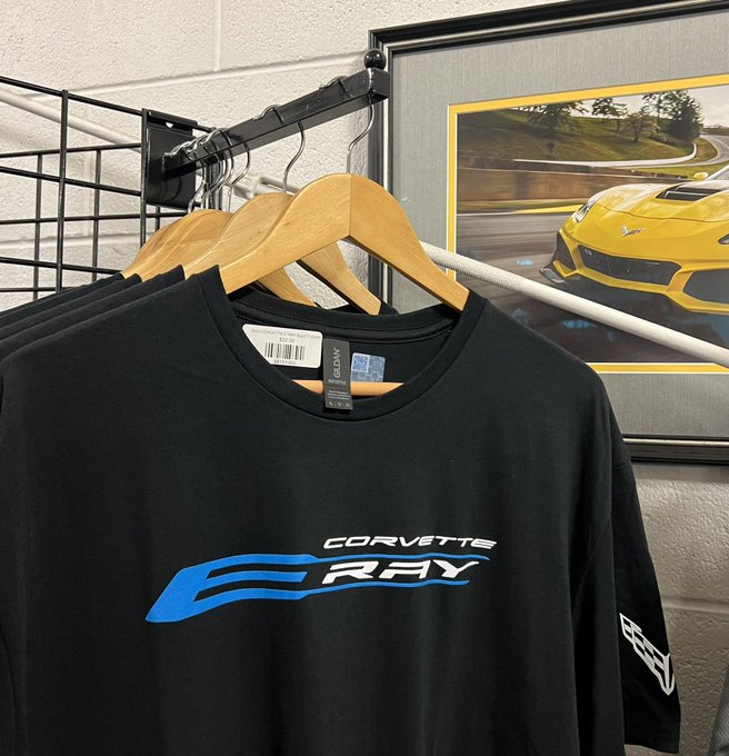 C8 Corvette E-Ray Black T-Shirt | Team Lingenfelter