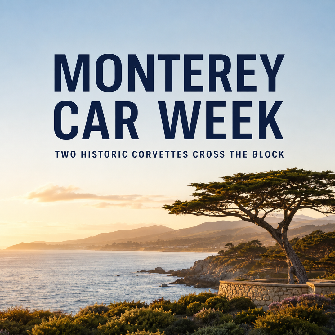 Monterey Car Week two historic corvettes cross the block