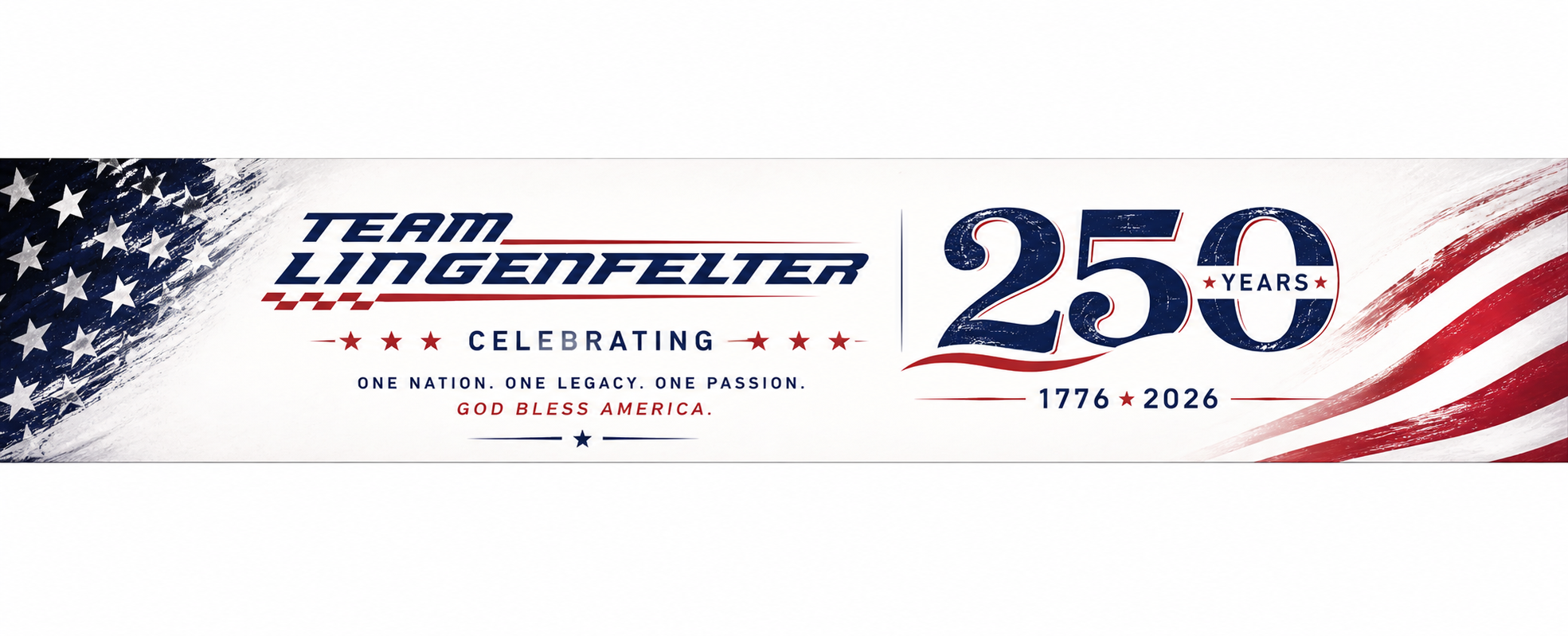 team lingenfelter celebrating 250 years