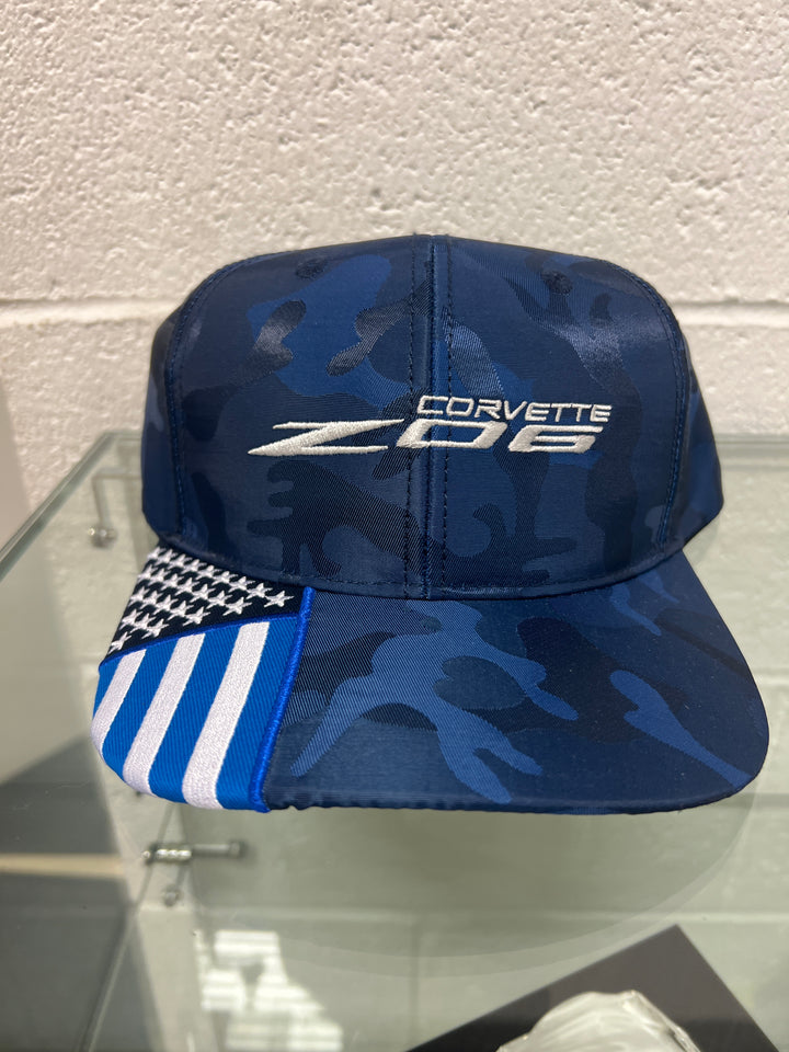 Z06 Corvette Royal Camo Flag Hat