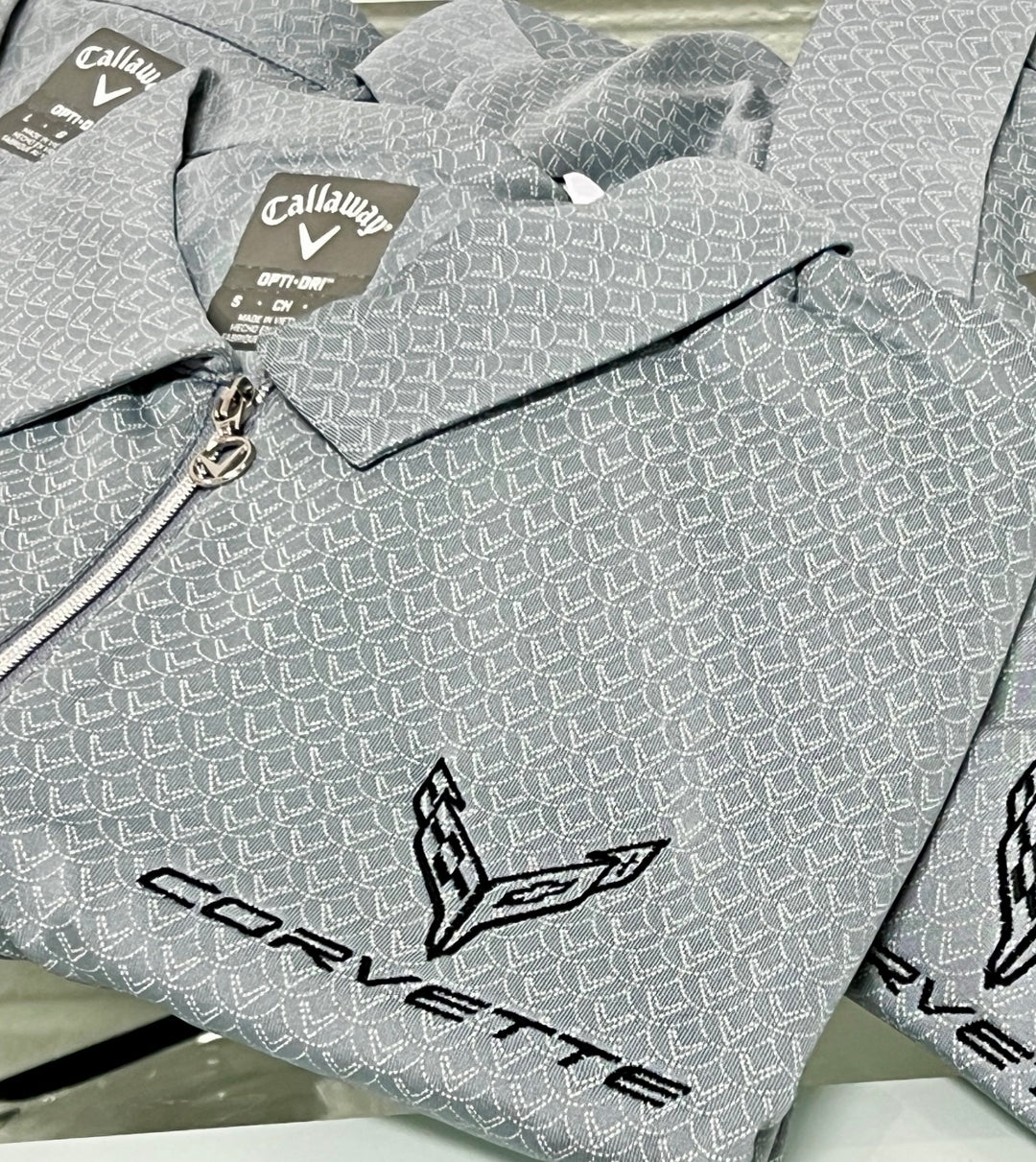 c8 corvette ladies tradewind grey polo shirt team lingenfelter gm licensed.  