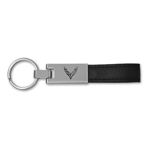 C8 CORVETTE LEATHER LOOP STRAP KEY TAG
