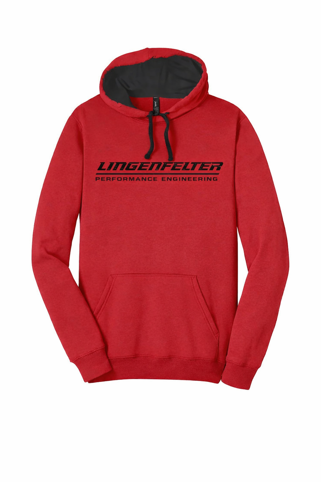 Lingenfelter Contrast Red Black Hoodie