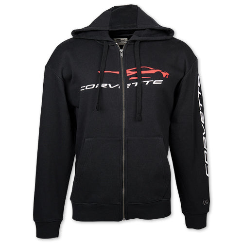C8 Corvette Zip Men's Hoodie