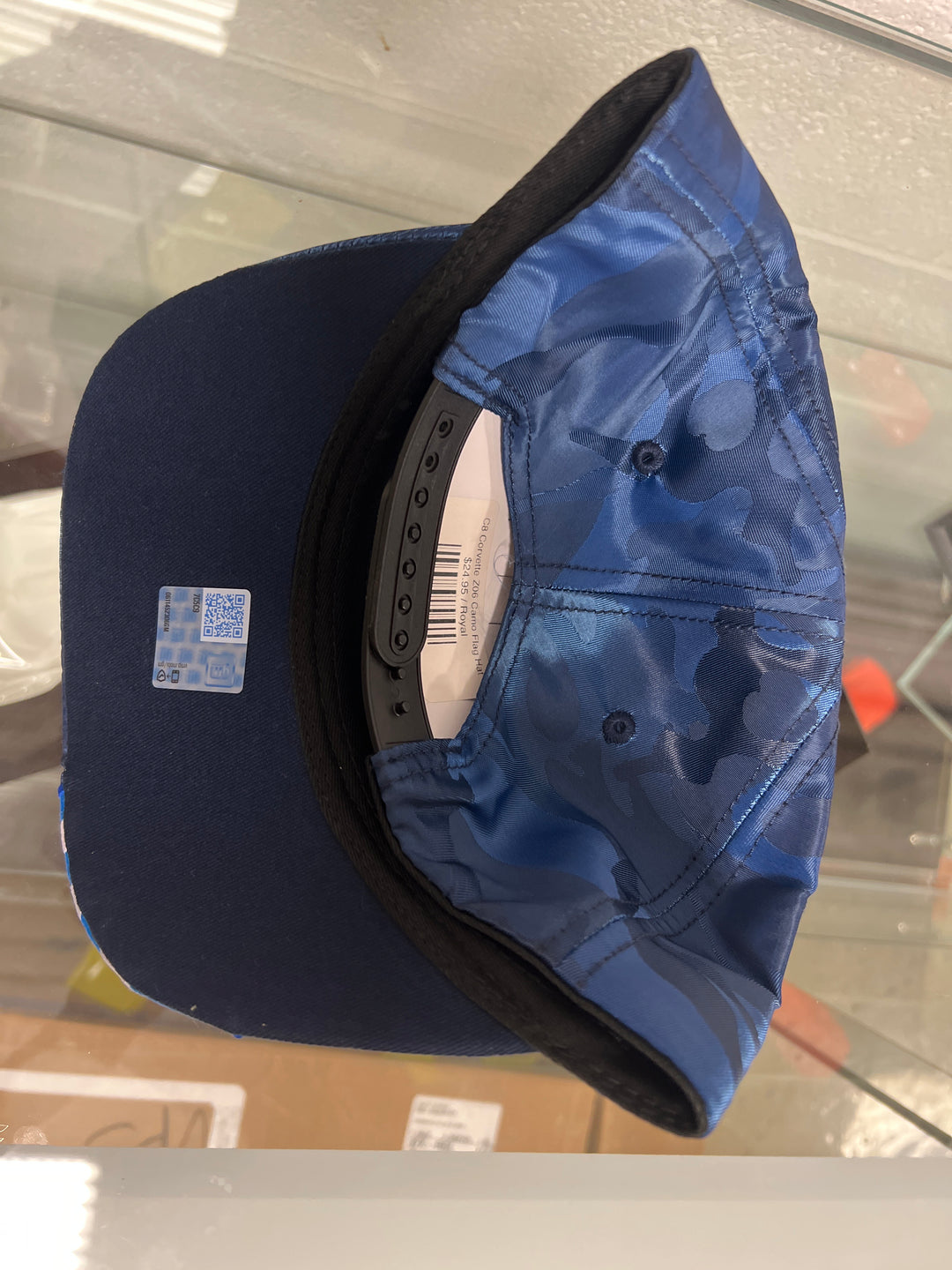 Z06 Corvette Royal Camo Flag Hat Back