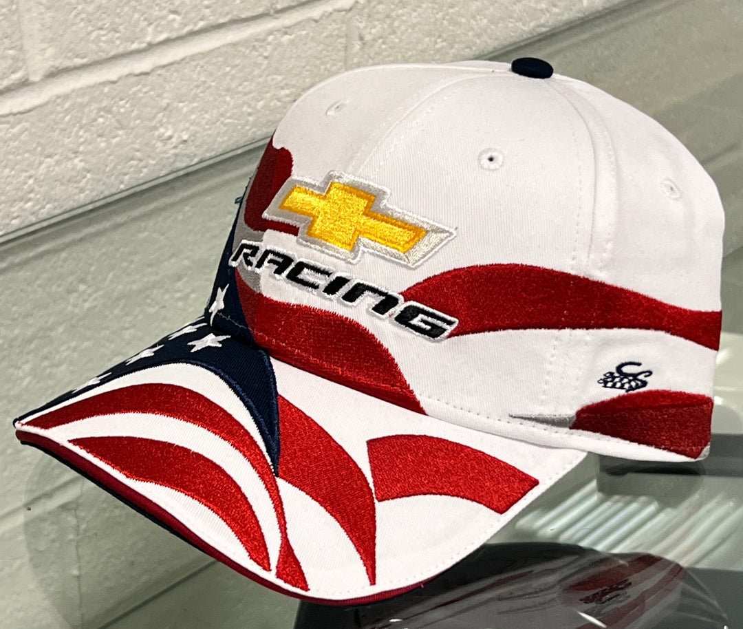 Chevy Racing White Flag Hat