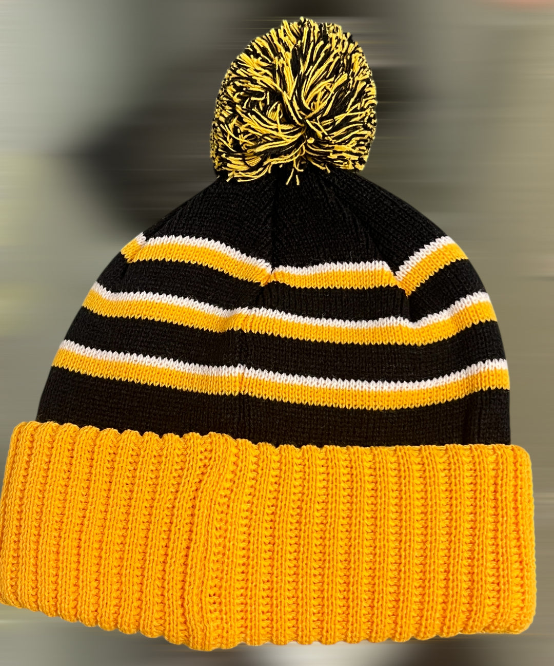 Lingenfelter Race Gear C8 Corvette Racing beanie hat with embroidered logo, shown on a model.