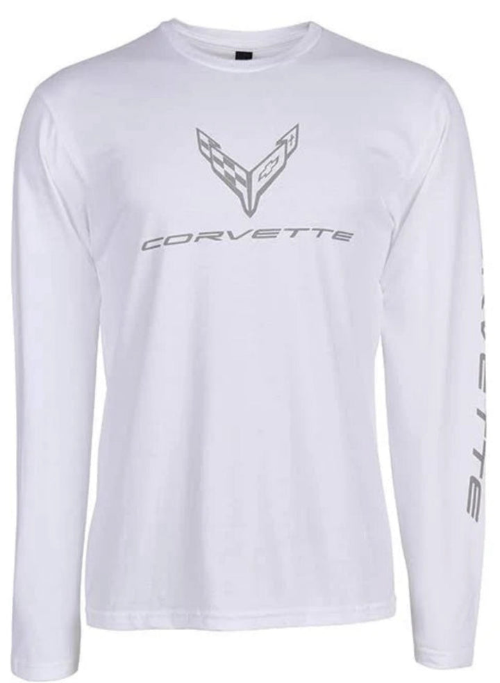 C8 Corvette Men's White Long Sleeve T-Shirt - Team Lingenfelter
