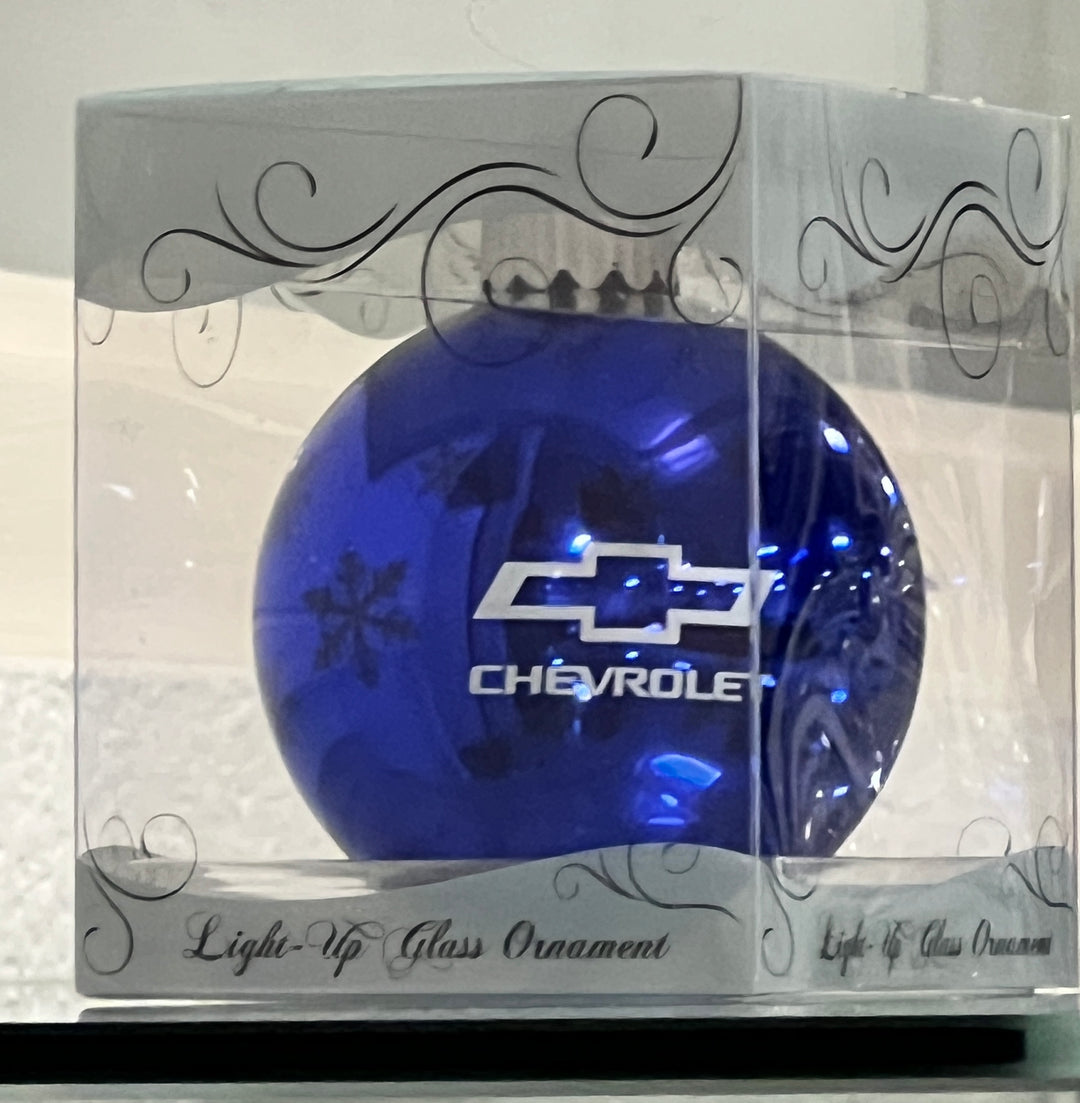 CHEVROLET BLUE BOWTIE ORNAMENT