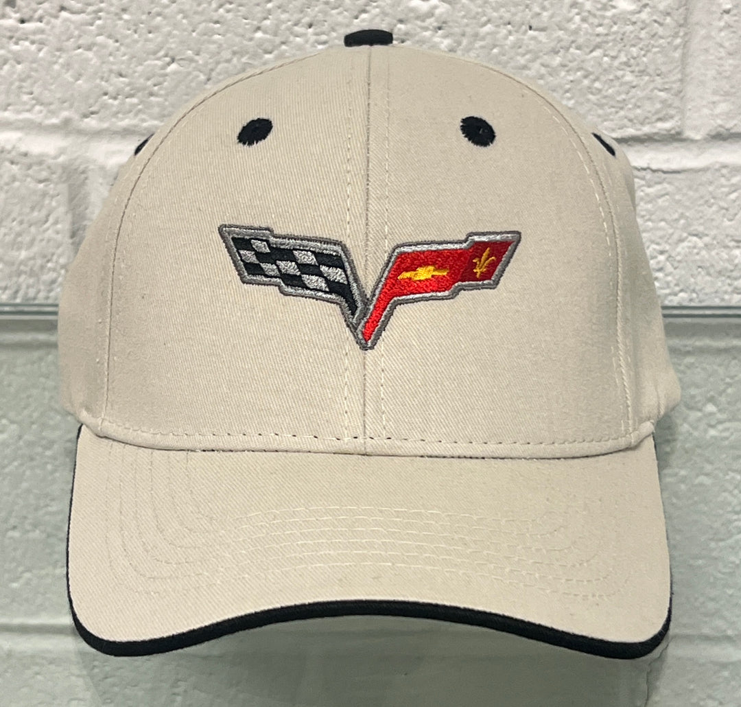 Lingenfelter Race Gear C6 Corvette Next Generation Heritage hat, men's accessory, navy blue with embroidered Corvette logo and branding.