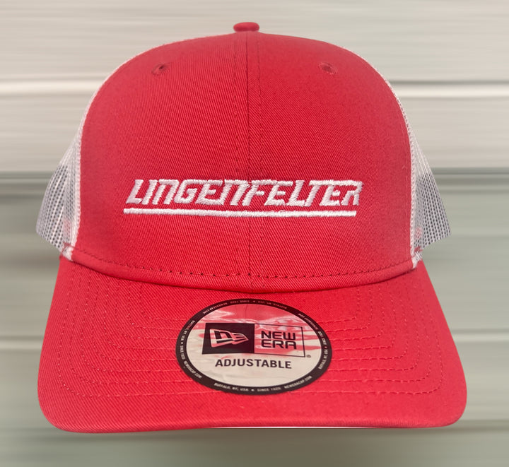 Lingenfelter New Era Snapback Coral Trucker Cap