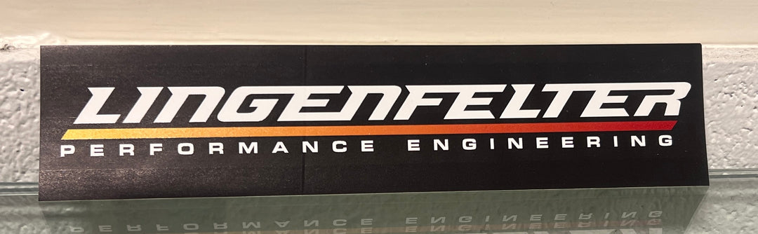 Team Lingenfelter decal sticker with bold logo design, perfect for car or equipment decoration.