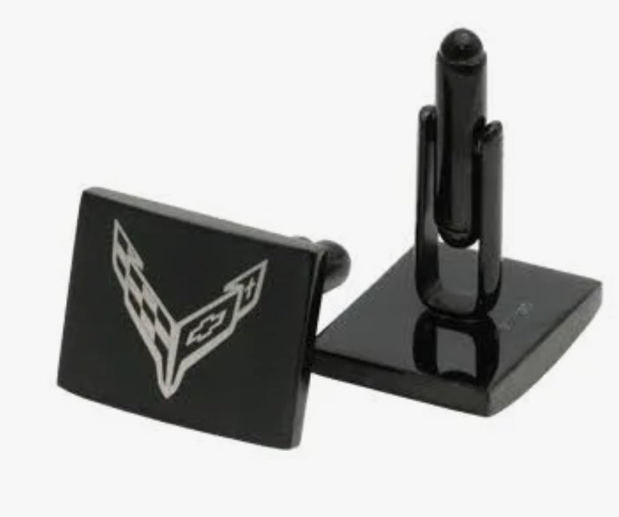 C8 Corvette Black Cufflinks - Arriving Soon