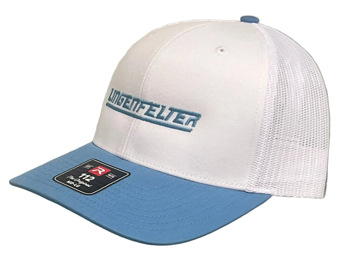 NEW!! Lingenfelter Mesh Hat White - Columbia Blue