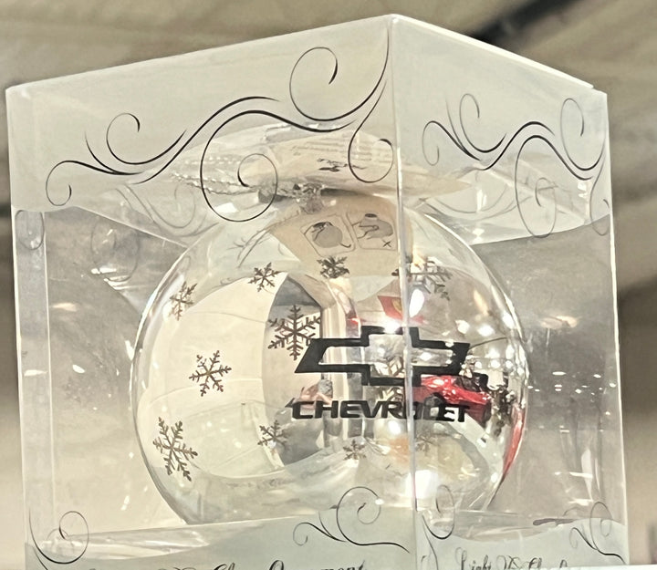 CHEVROLET RED BOWTIE LIGHT UP ORNAMENT