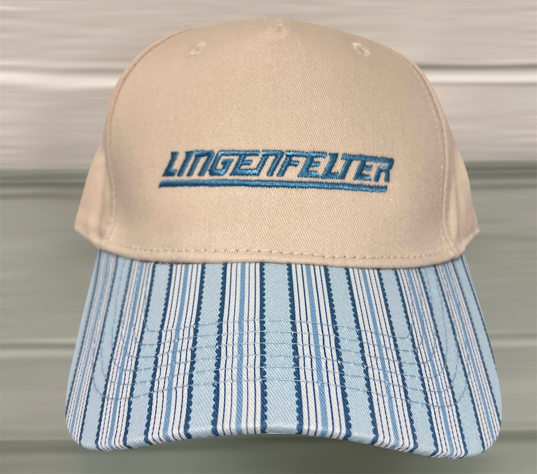 Lingenfelter Ladies Light Blue Striped Hat