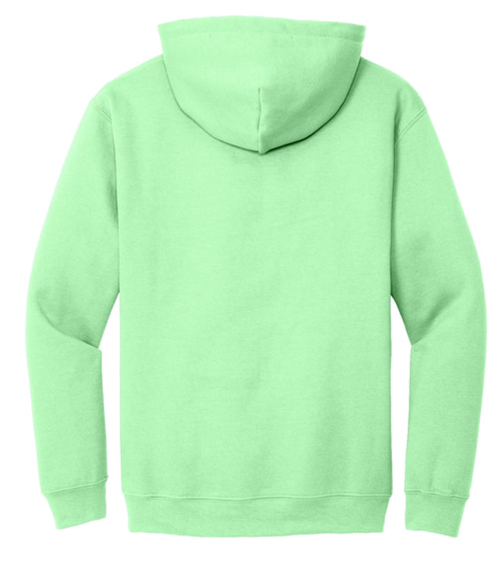 Lingenfelter Mint Green hoodie for women, activewear sweatshirt with a relaxed fit, made by Lingenfelter Race Gear.
