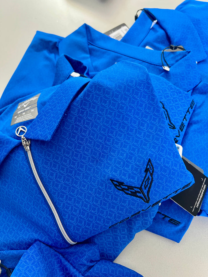C8 Corvette Ladies polo shirt blue