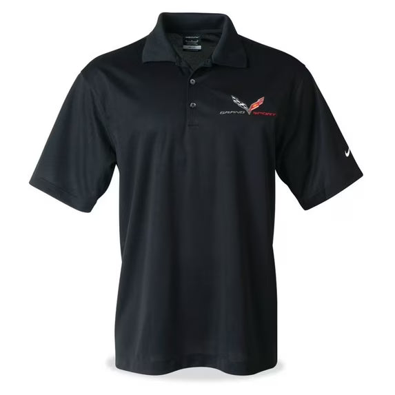 Men's Grand Sport Polo shirt by Team Lingenfelter featuring a sleek design, crafted for Corvette C7 enthusiasts.