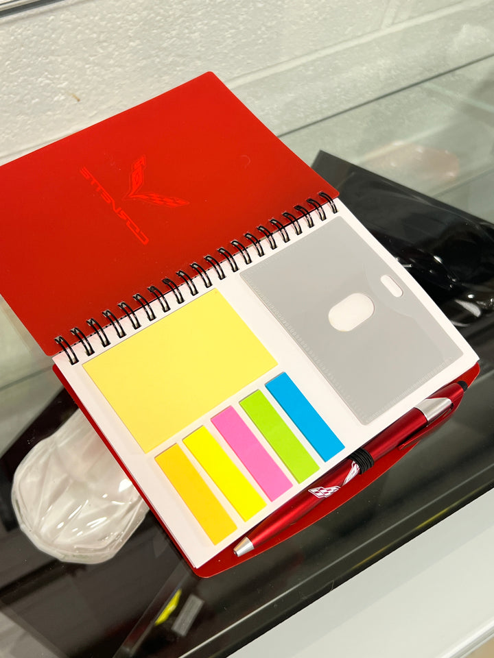 C7 Corvette Red Note Book GM licensed Team Lingenfelter Shop