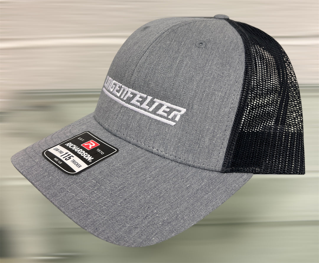 Lingenfelter Heather Gray Dark Mesh Hat side view