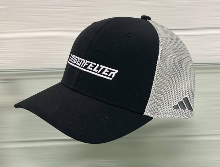 Lingenfelter Black Silver Adidas Hat side view