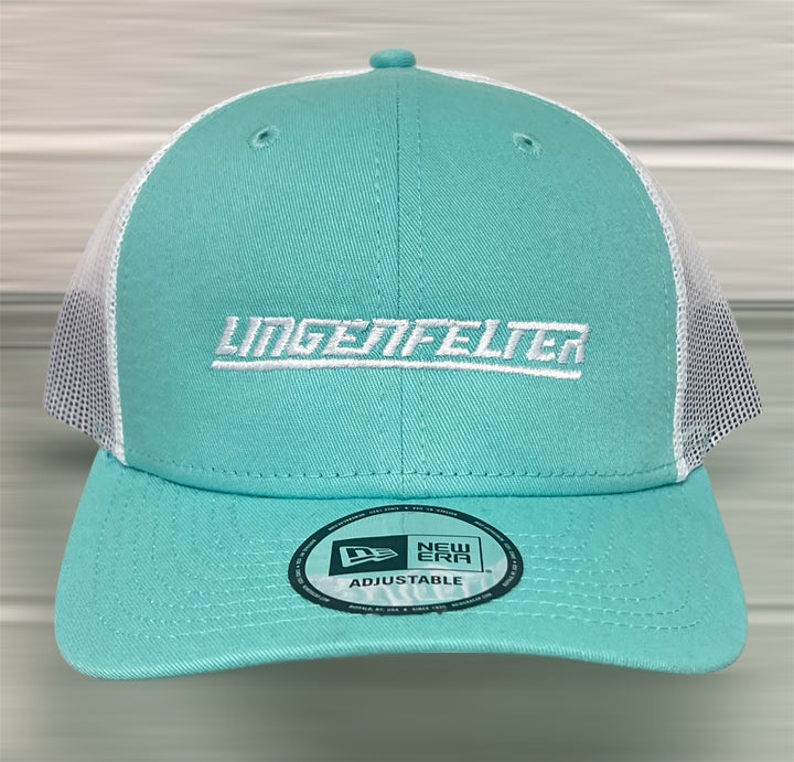 Lingenfelter Race Gear mint low profile snapback hat with adjustable strap and embroidered logo, casual headwear for fans.