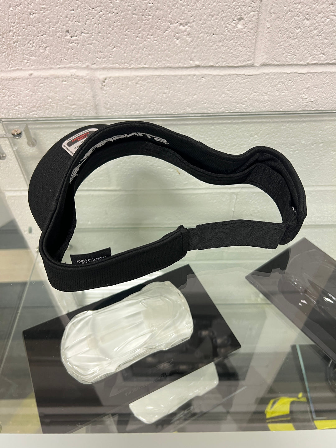 Black Corvette C7 Corvette Stingray visor hat, men's accessories, stylish baseball cap with Corvette logo and curved brim.