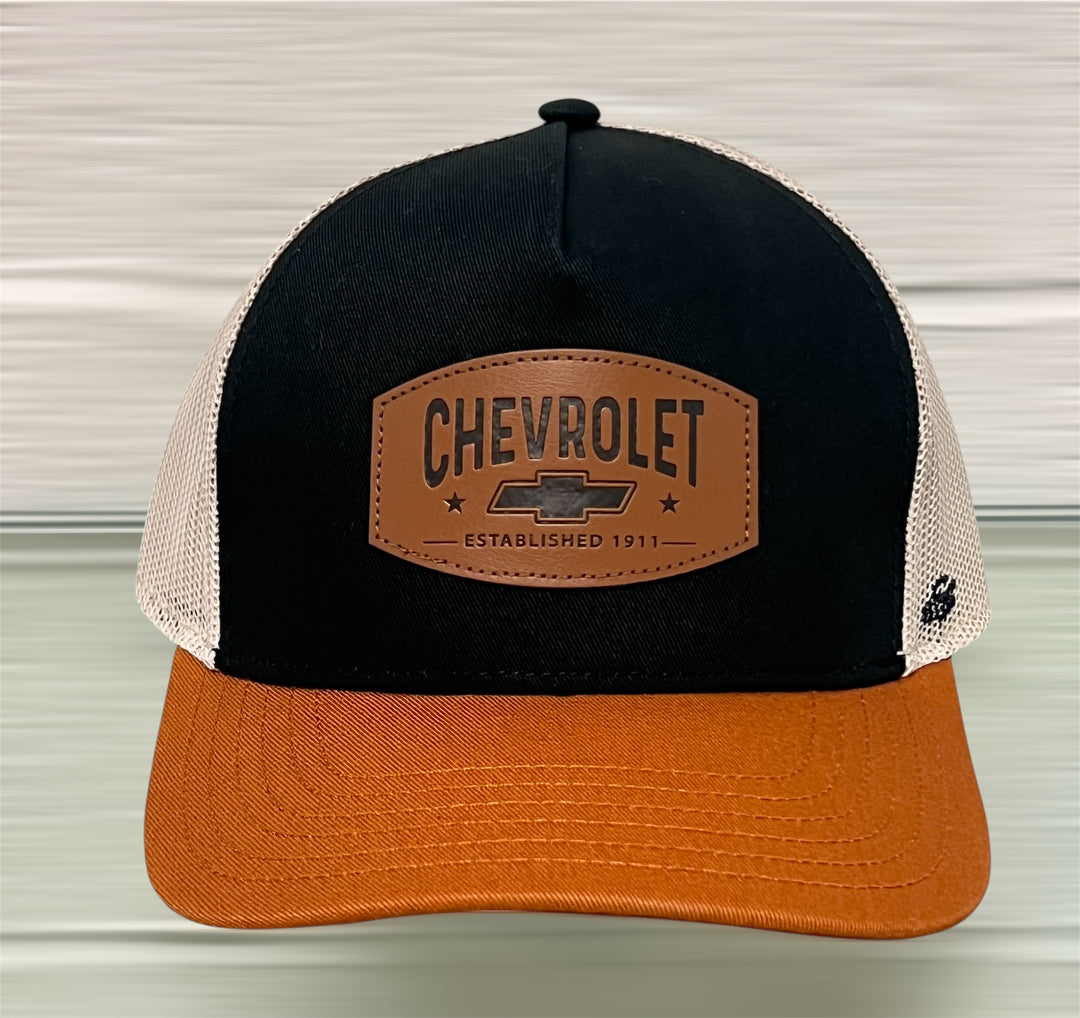 Chevrolet Est. 1911 snapback hat by Team Lingenfelter featuring a structured brim and embroidered logo on front.