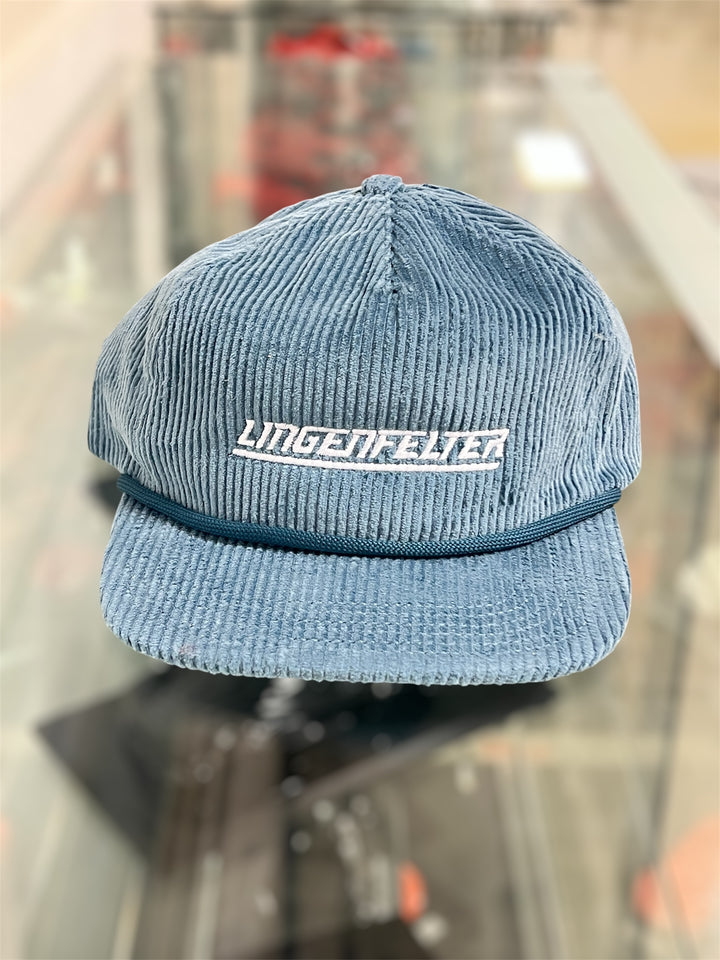Lingenfelter Lake Blue Corduroy Hat