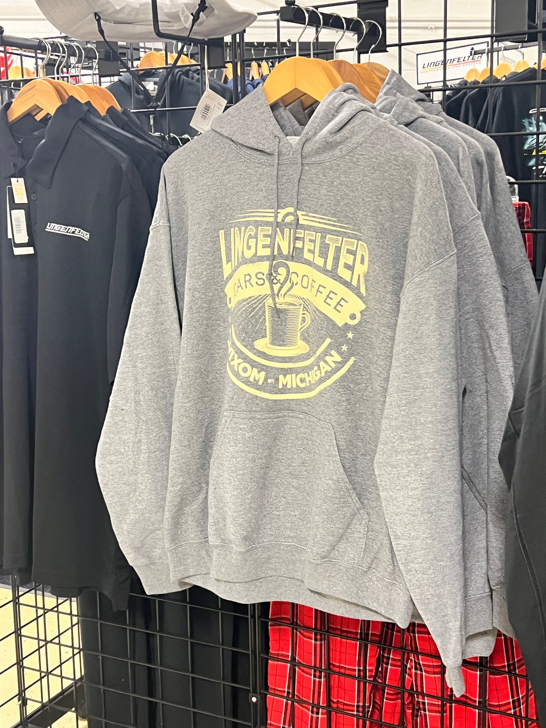 Lingenfelter Cars & Coffee Gray Hoodie