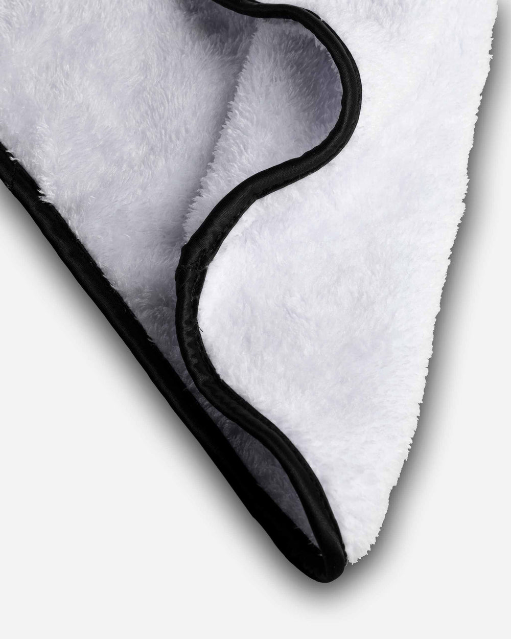 Black plastic hanger on a white background