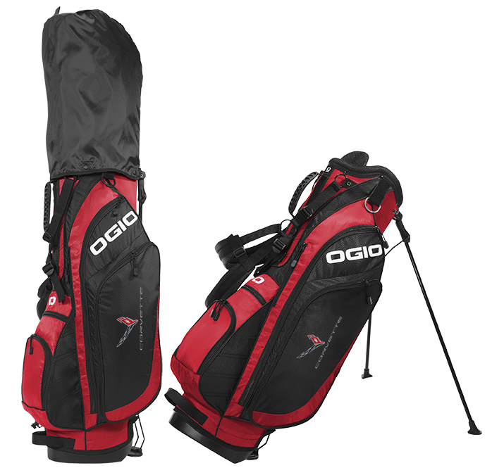 C8 Corvette Red Xtra Light Stand Golf Bag | Team Lingenfelter