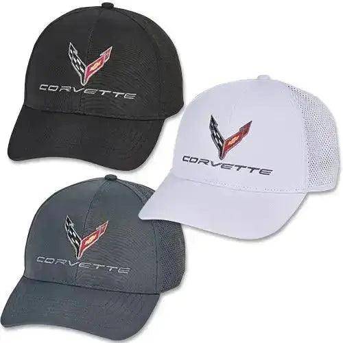 C8 Corvette Perforated Performance Hat with Embroidered Logo