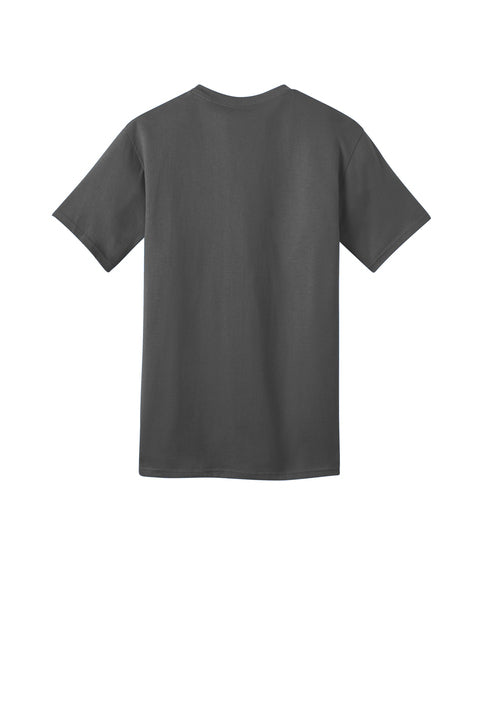 Black t-shirt on a white background