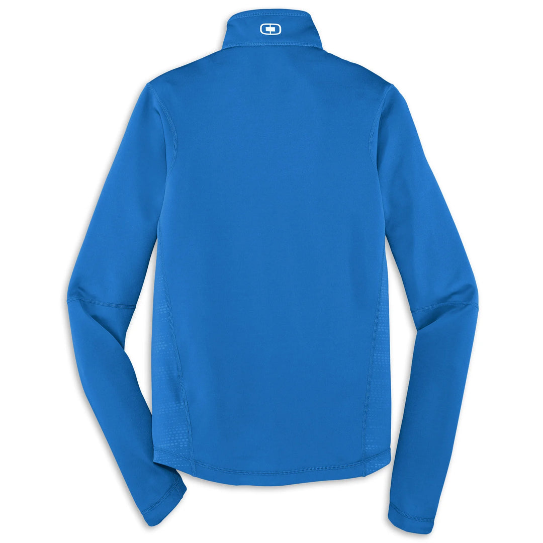 Blue C8 Corvette men's jacket by Team Lingenfelter, back view, size 3X, stylish men's outerwear in a vibrant shade.