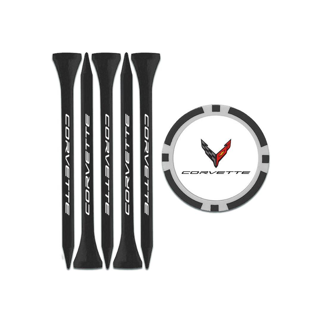 Covette Clubhouse Tee and Marker Set GM Licensed Corvette Apparel and Accessories Team Lingenfelter