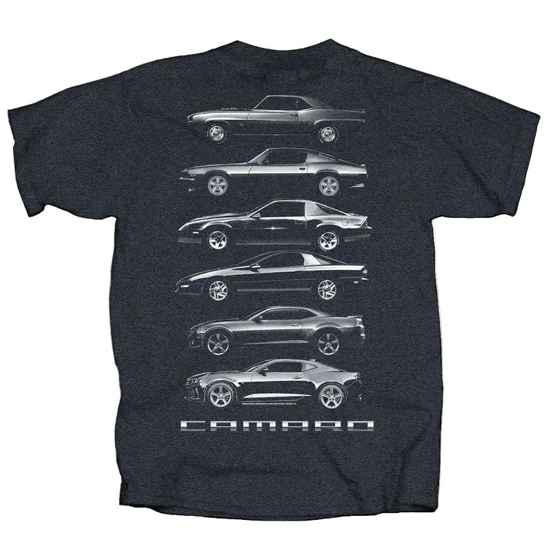 camaro outlined on shirt