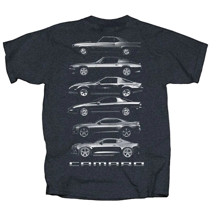 camaro outlined on shirt