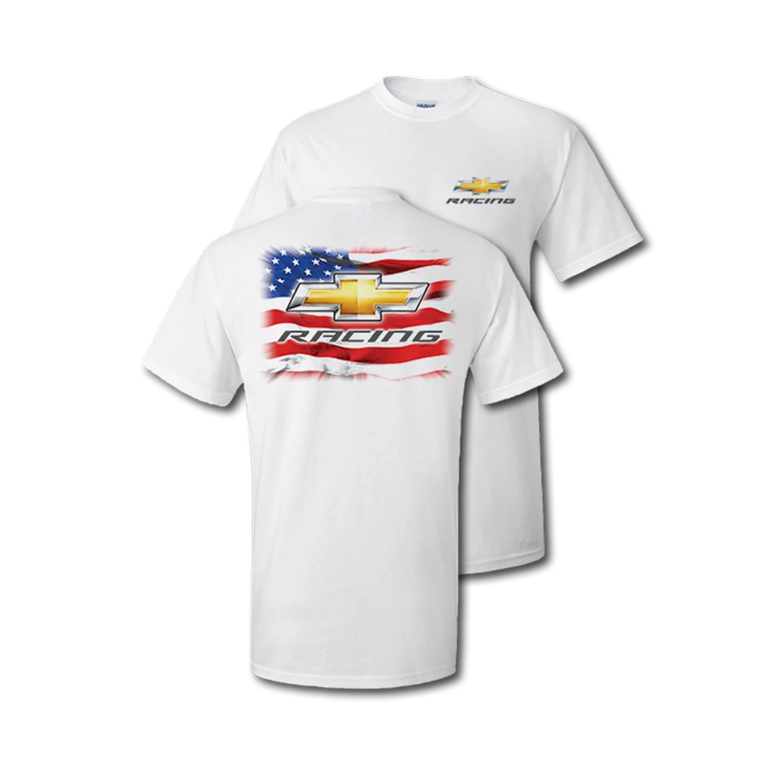 Chevy Racing American Flag Tee