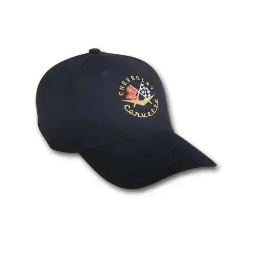 CORVETTE EARLY MODEL CAP - Team Lingenfelter black hat on white background