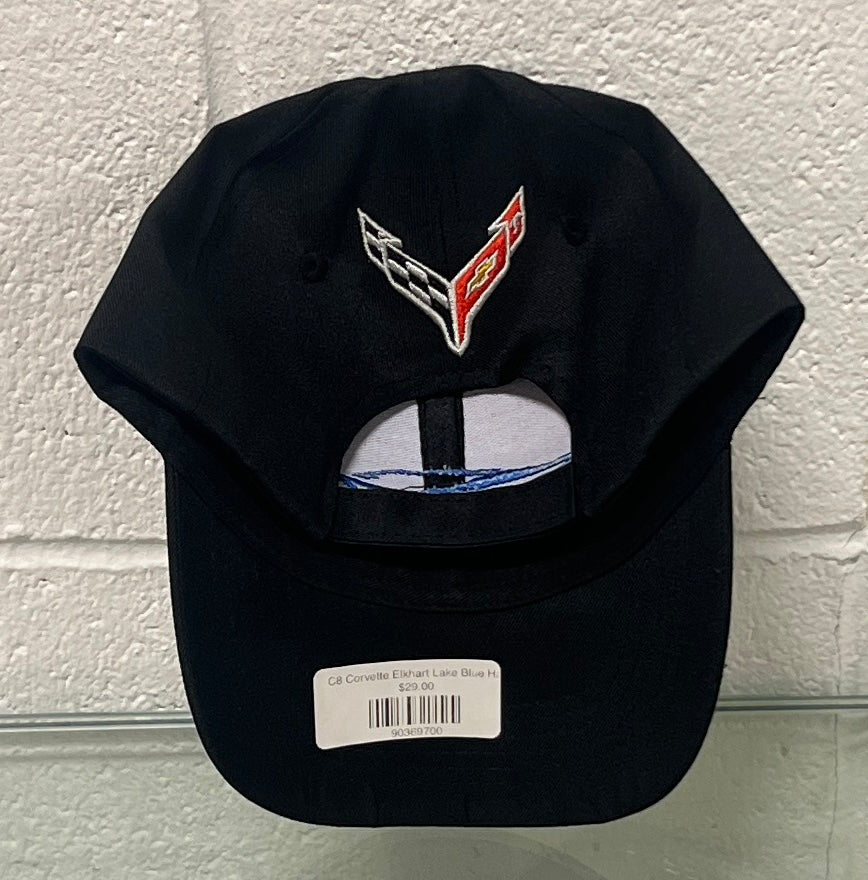 c8 corvette black hat back velcro closure