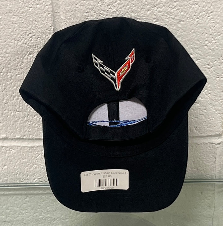 c8 corvette black hat back velcro closure