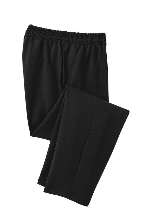 Black pants on a white background side view