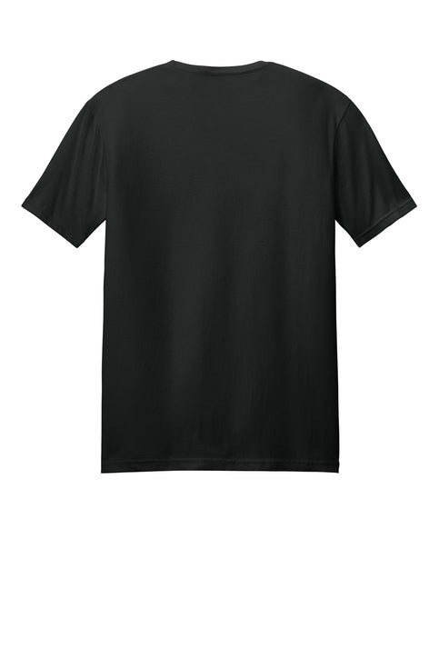 Black t-shirt on a white background