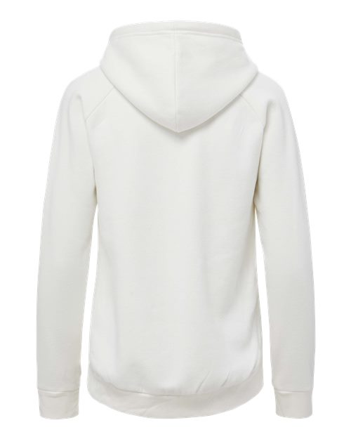 Lingenfelter Race Gear women's ivory fleece hoodie with pink logo, back view, casual activewear sweatshirt for spring 2026.