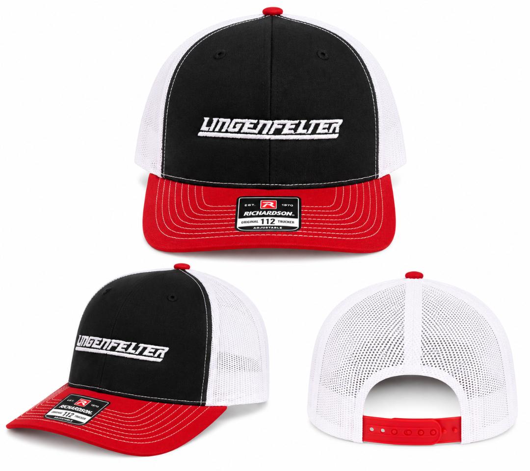 Lingenfelter Mesh Hat Black Front/ RED/White