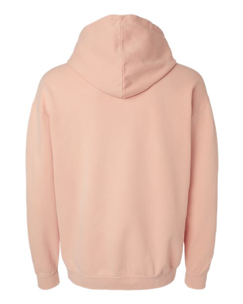 peachy hoodie back view 